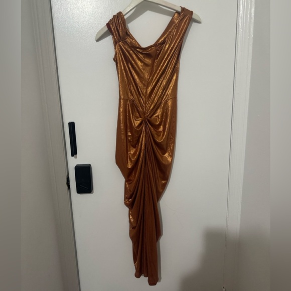 PrettyLittleThing Dresses & Skirts - PrettyLittleThing Metallic Copper Dress